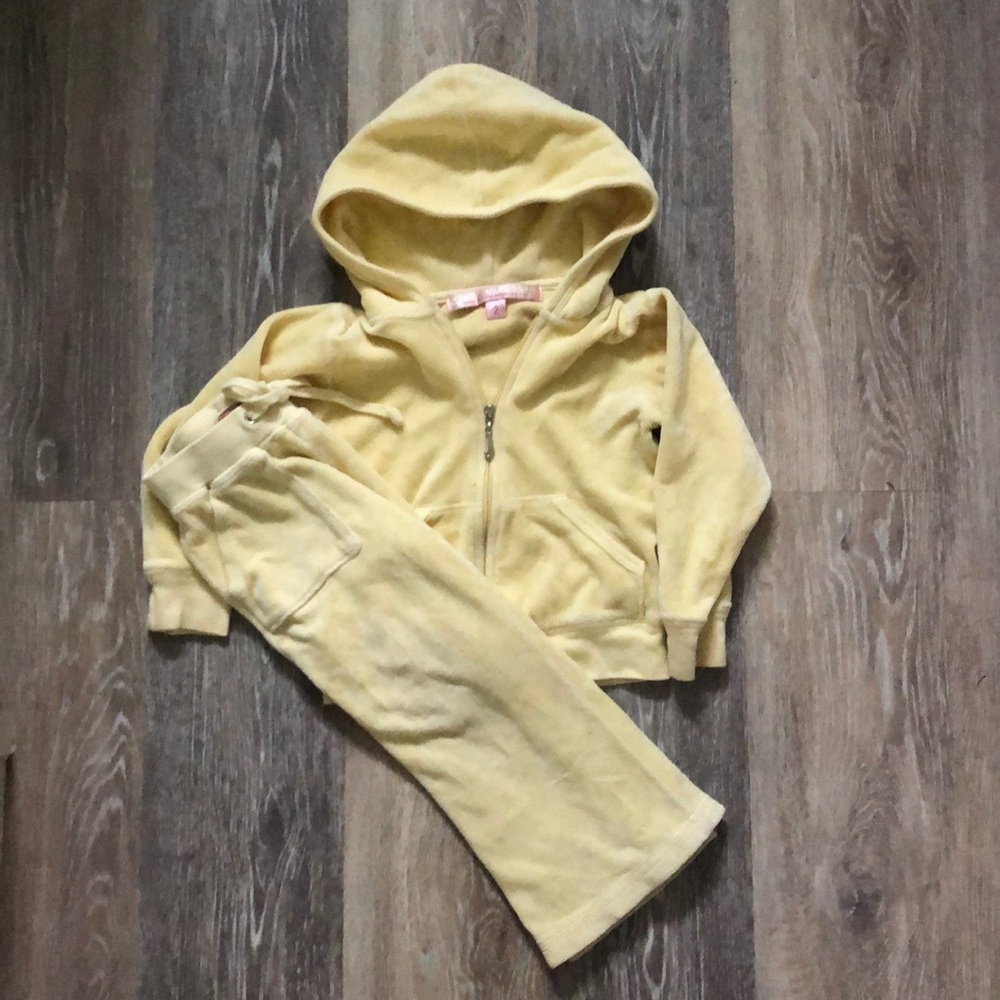 Yellow juicy couture tracksuit